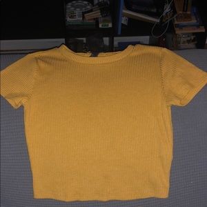 Forever 21 yellow crop top